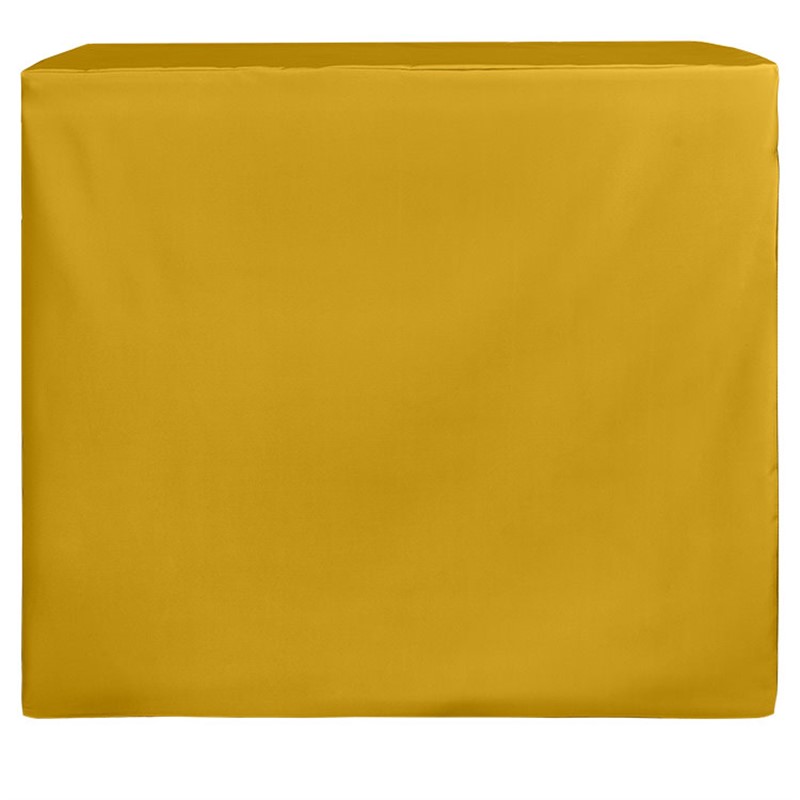 Blank 4 foot bar height polyester fitted table cover throw.