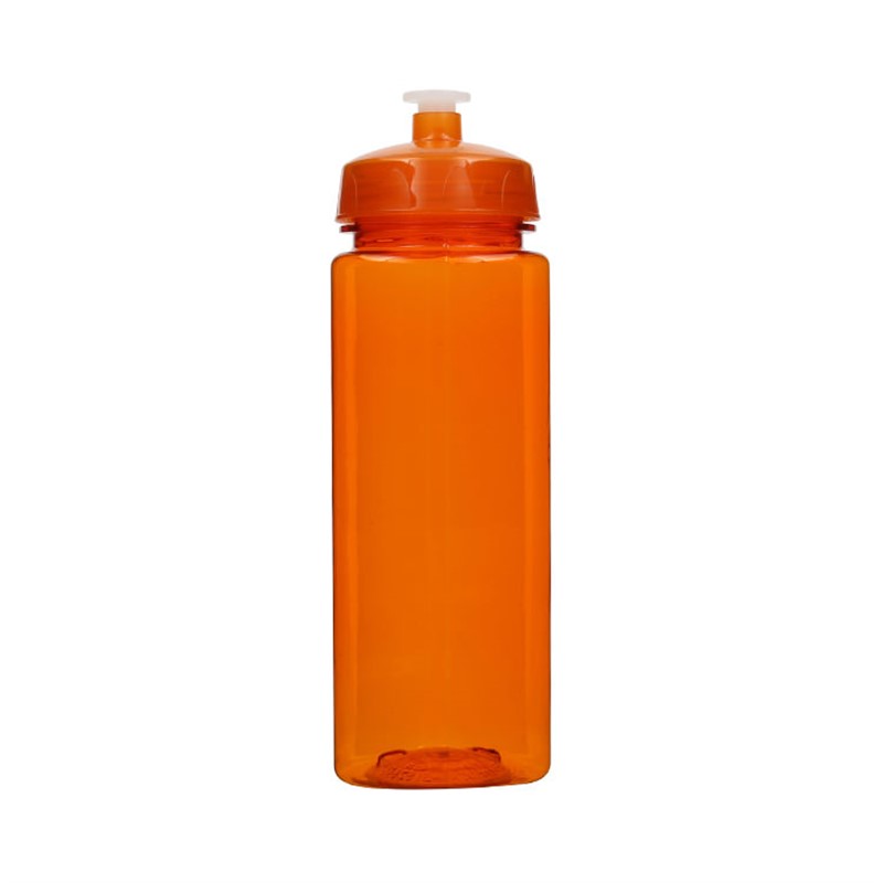 Plastic water bottle blank with push pull lid in 24 ounces.