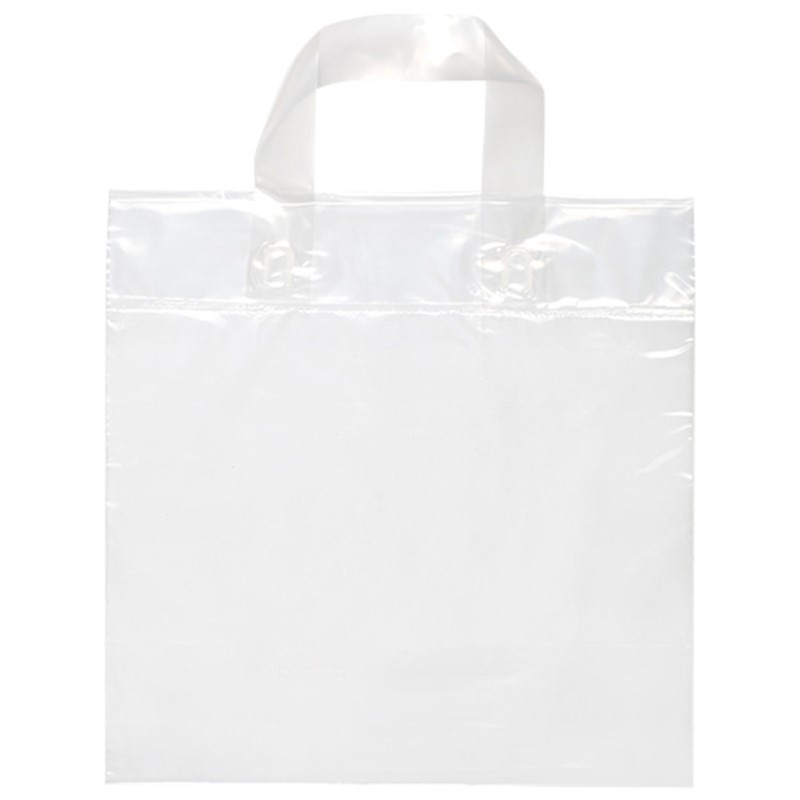 Plastic soft loop recyclable bag.