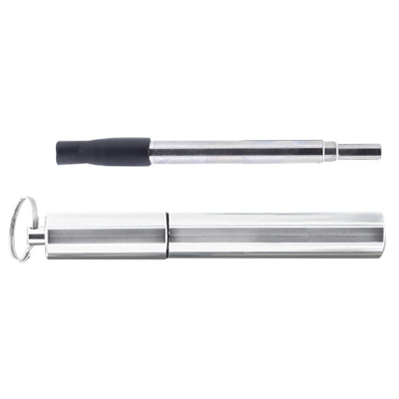 Blank stainless steel reusable straw