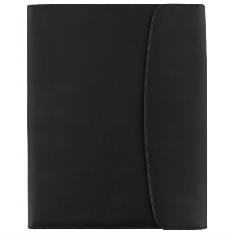 Blank polyurethane and leather padfolio.