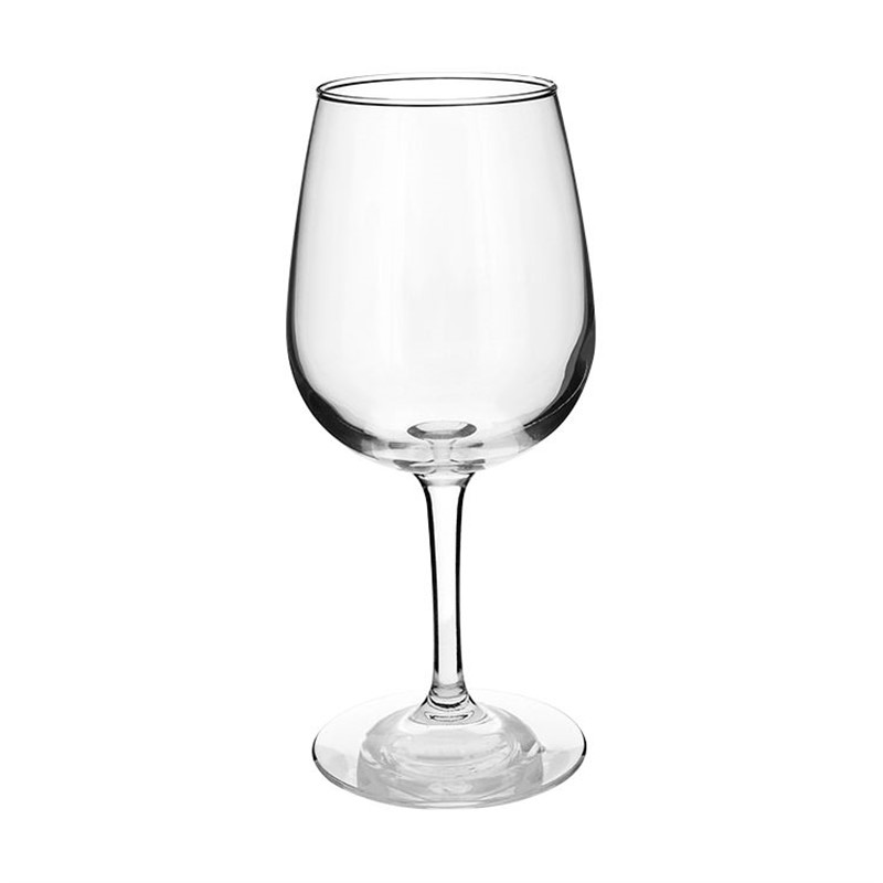 Glass clear wine glass in 12.75 ounces.