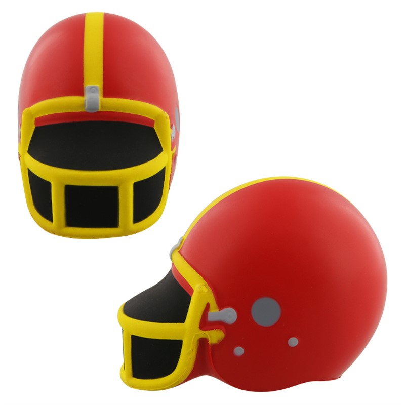 Foam football helmet stress ball.