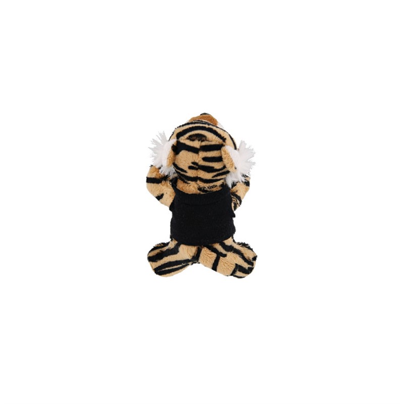 Plush and cotton stuffed tiger.