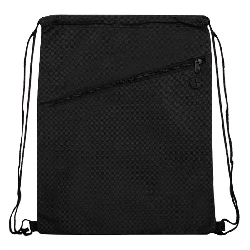 Non-Woven Sports Bag with Front Zipper TDB131
