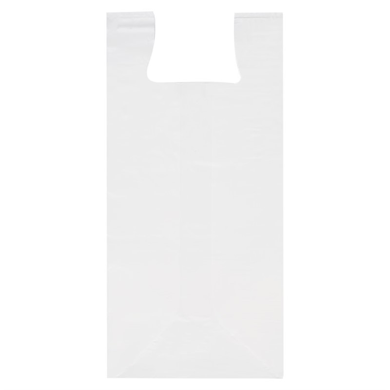 Plastic recyclable jumbo t shirt bag blank.