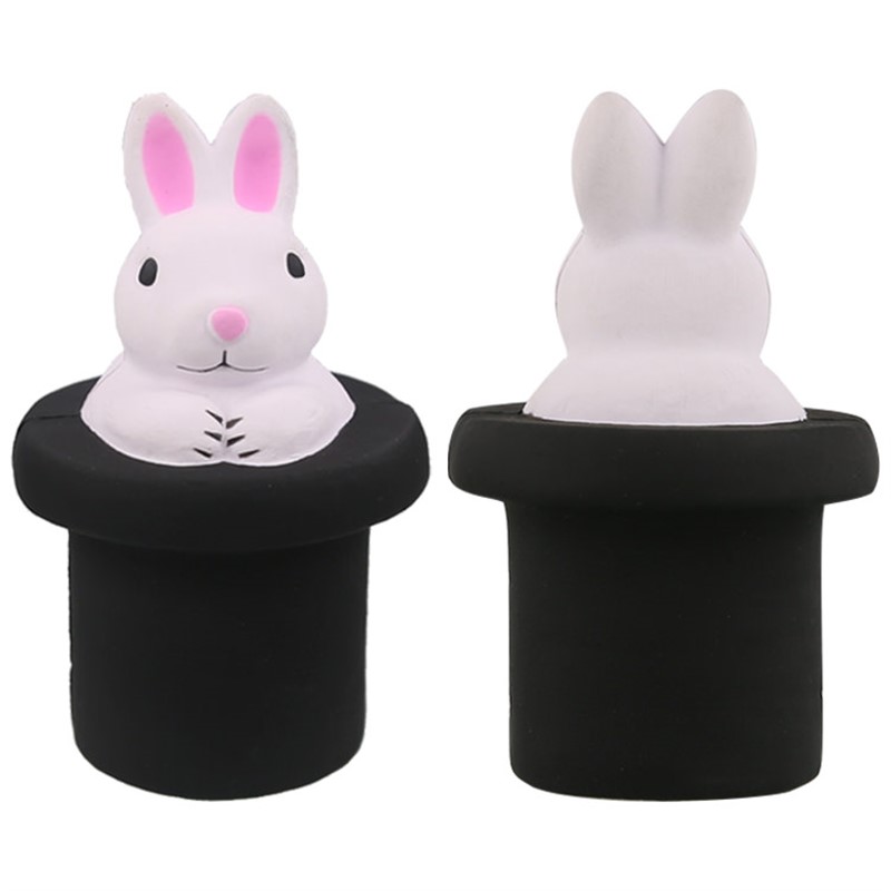 Foam magic rabbit in hat stress reliever.