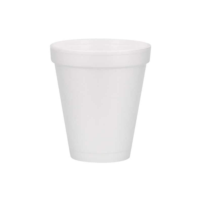 Styrofoam white foam cup in 6 ounces.