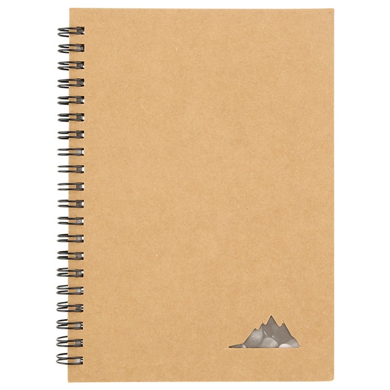 Blank cardboard notebook.
