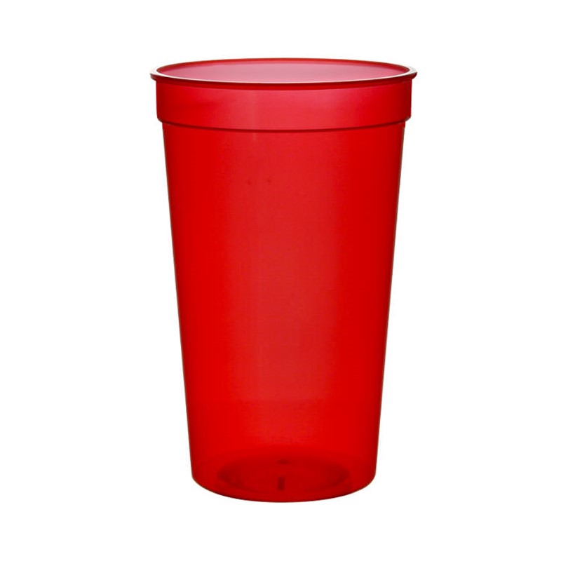 Plastic stadium cup blank in 22 ounces.