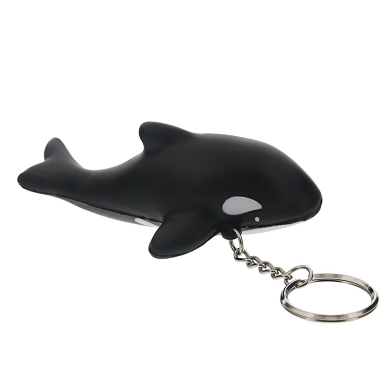 Orca Stress Ball Keychain