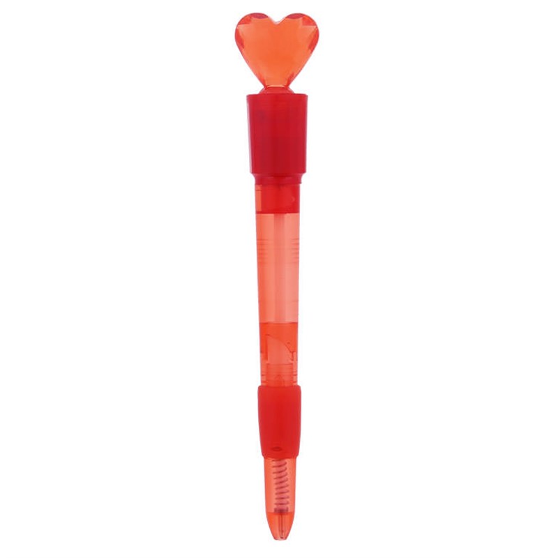 light up heart topper pen
