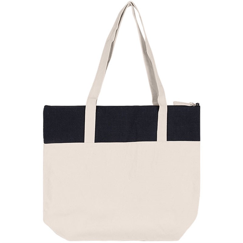Cotton and jute rustic market tote.