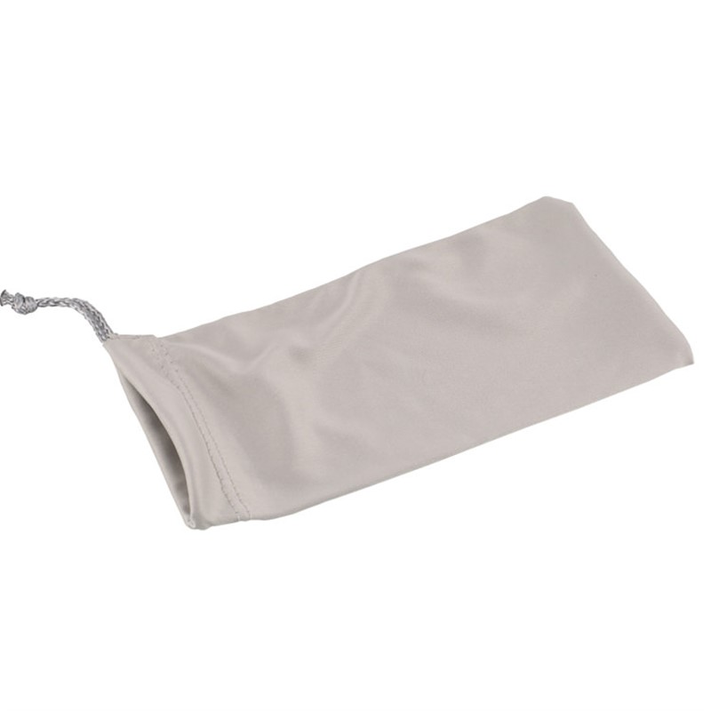 Microfiber sunglasses pouch with drawstring blank.