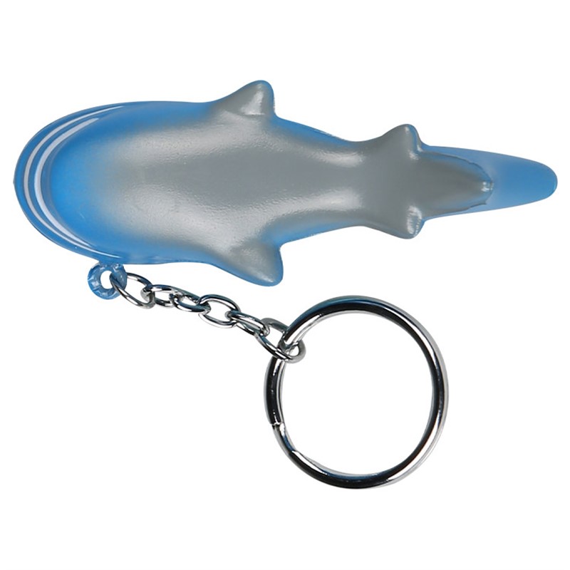 blank shark stress keychain