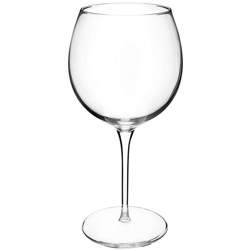 Glass clear wine glass in 24 ounces.
