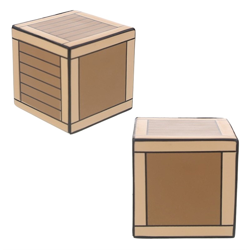 Foam wooden crate stress reliever.