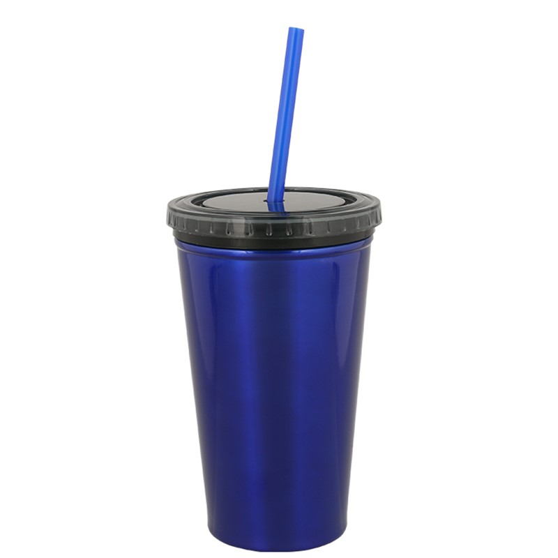 16 Oz Tumblers With Straw and Lid - Wholesale Deal