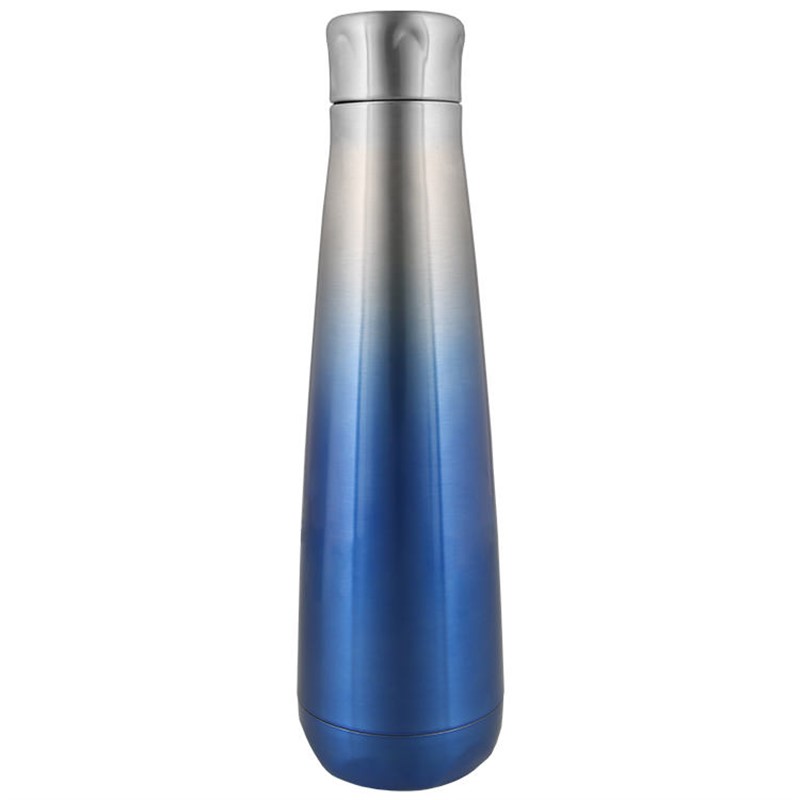Stainless steel ombre water bottle in 16 ounces.