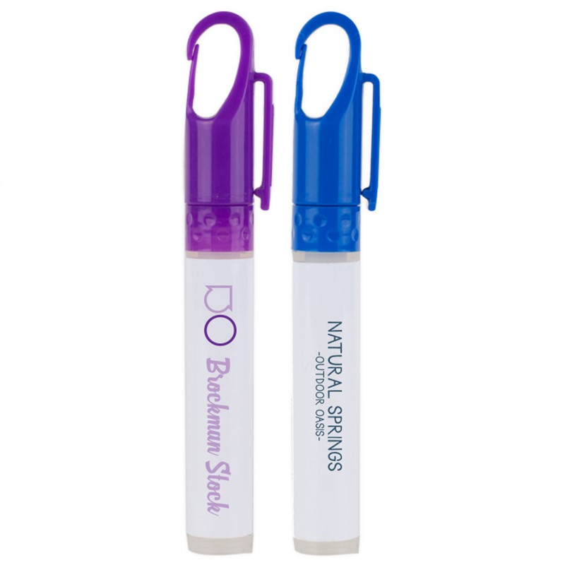 Plastic 10 ml. alcohol-free sanitizer pen.