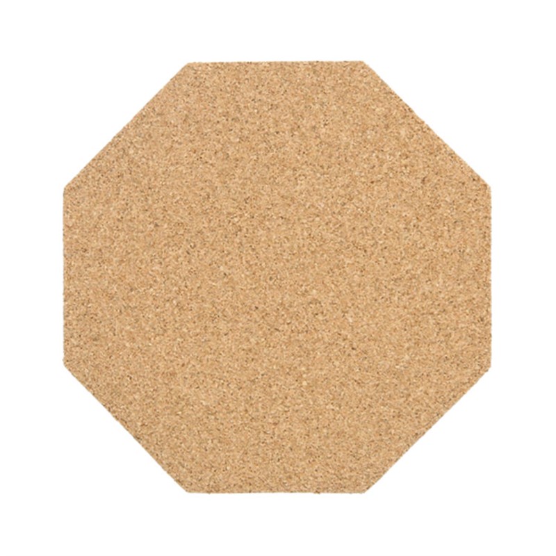 4.5 inch cork stop sign coaster.