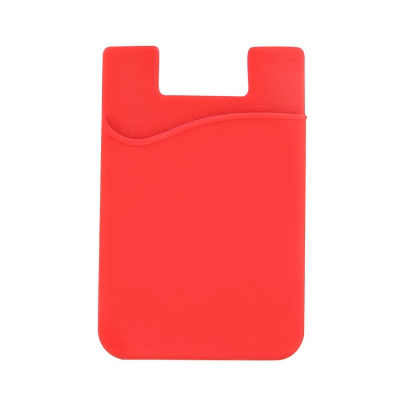 Blank silicone phone wallet.