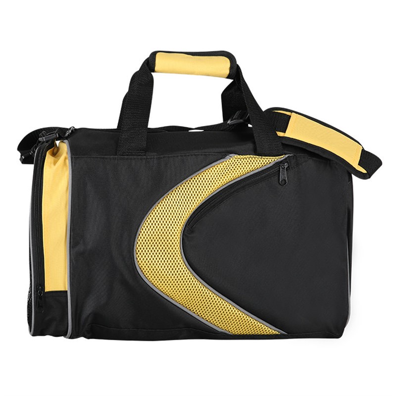 Polyester and mesh activity duffel.