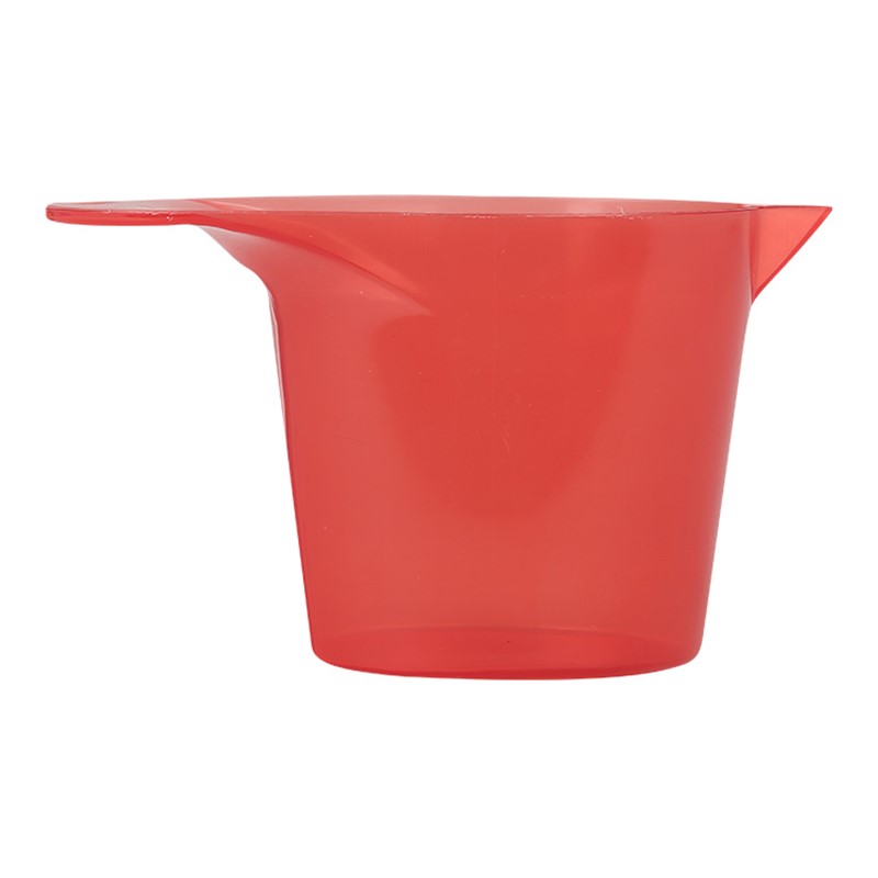 Transparent red cup for measuring!