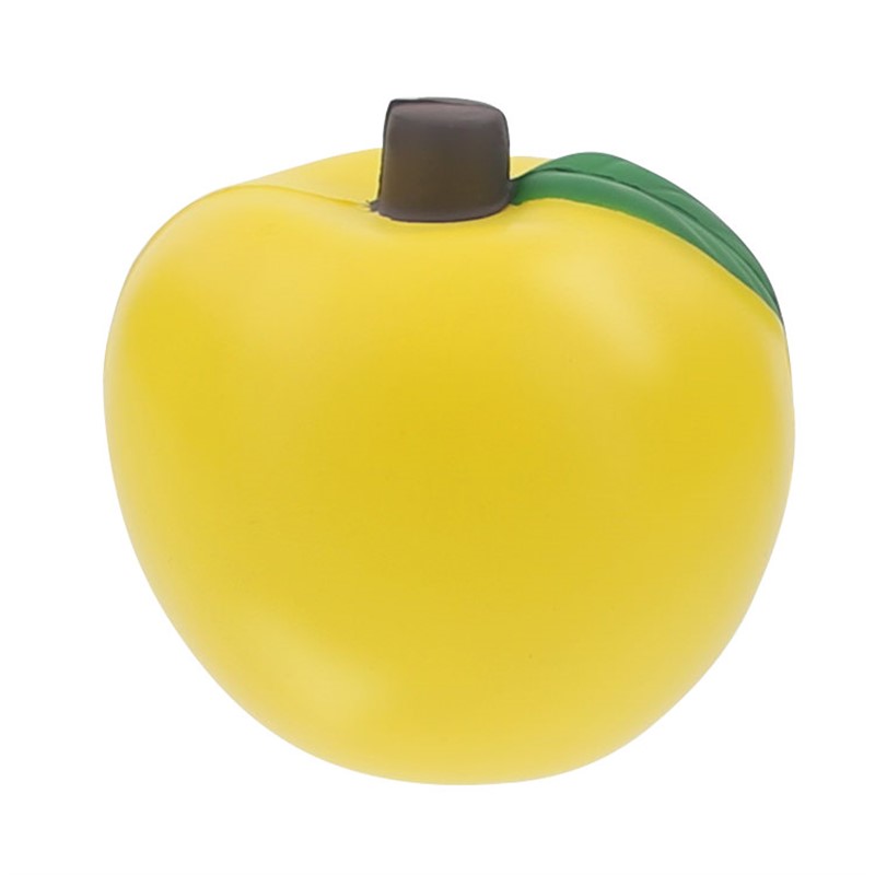 Foam yellow apple stress ball.