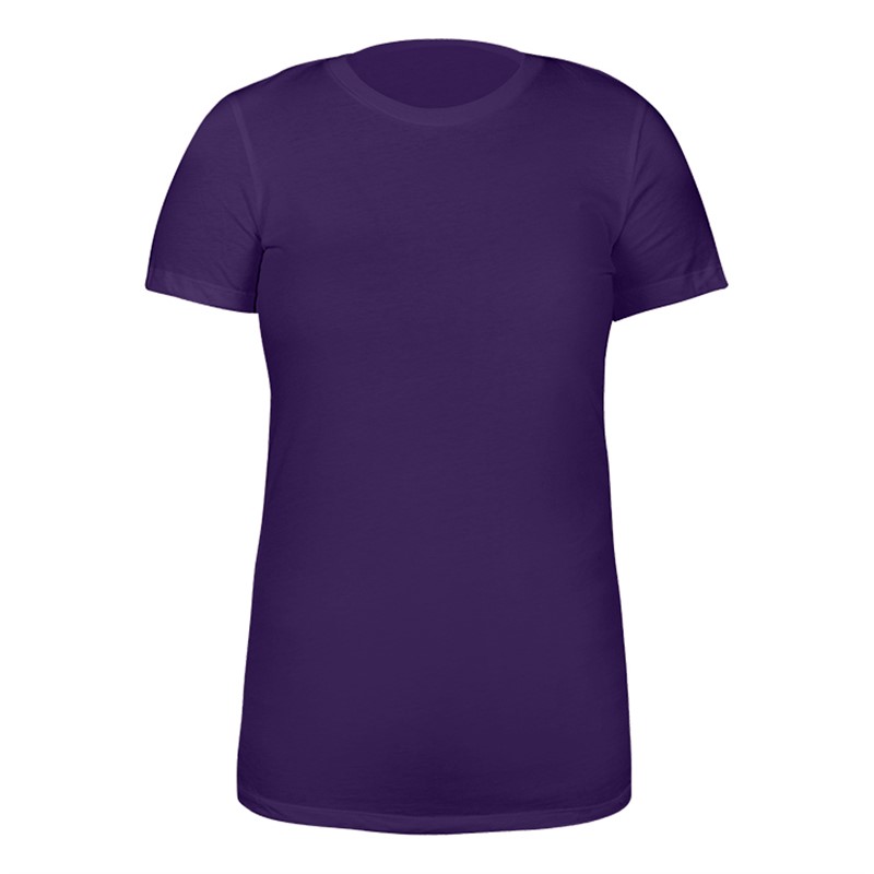 Team purple customized short sleeve shirt.