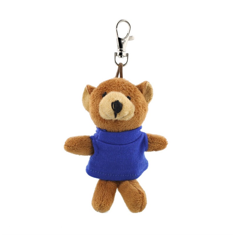 Plush and cotton key tag bear.