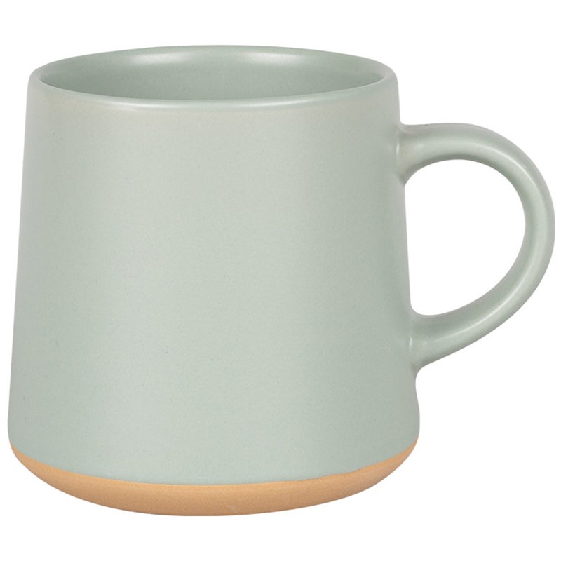 Ceramic coffee mug with c-handle blank in 15 ounces.