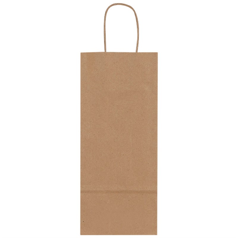 Kraft paper wine bag.