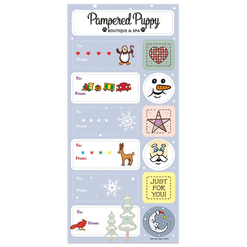 Holiday snowflake sheet stickers