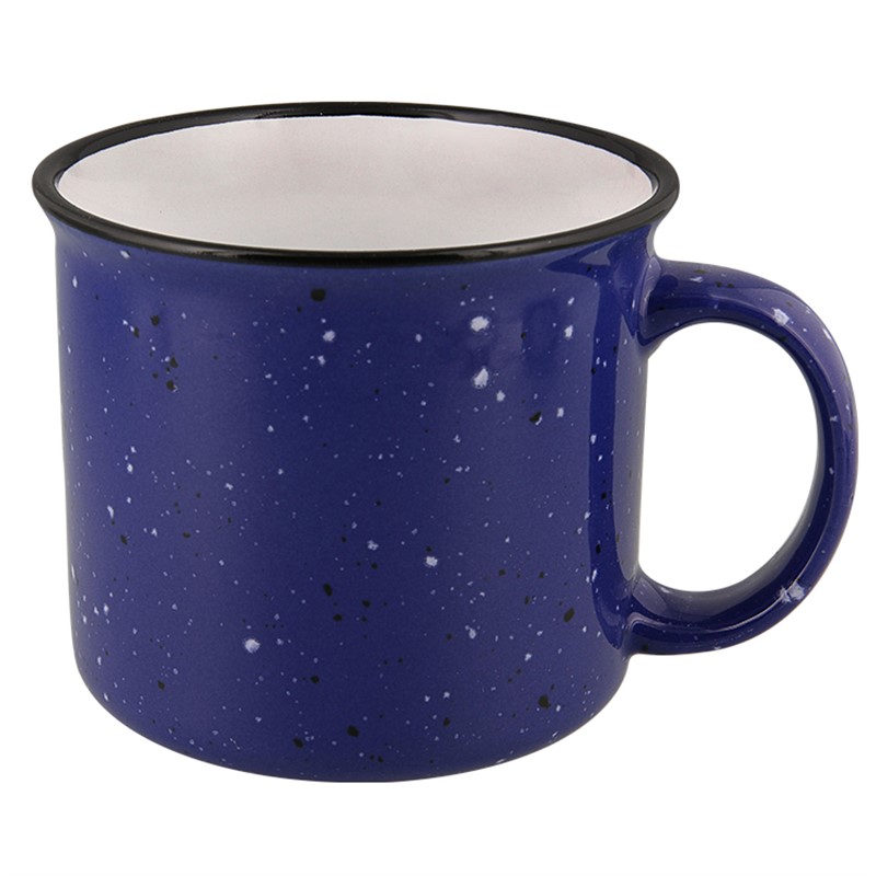 Ceramic coffee mug with c-handle in 15 ounces.