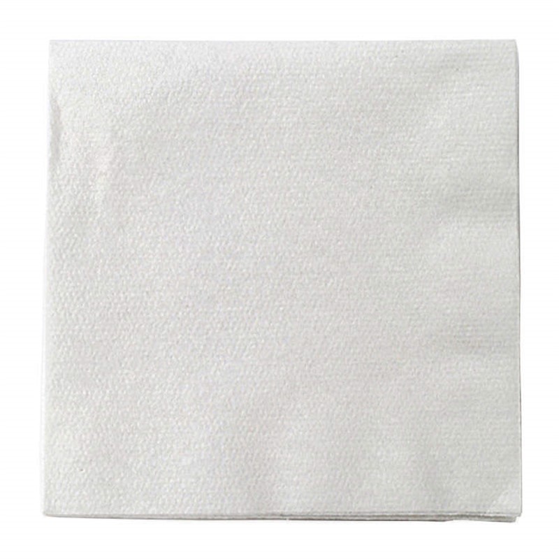 Heavyweight single ply tissue linen-like cocktail napkin.