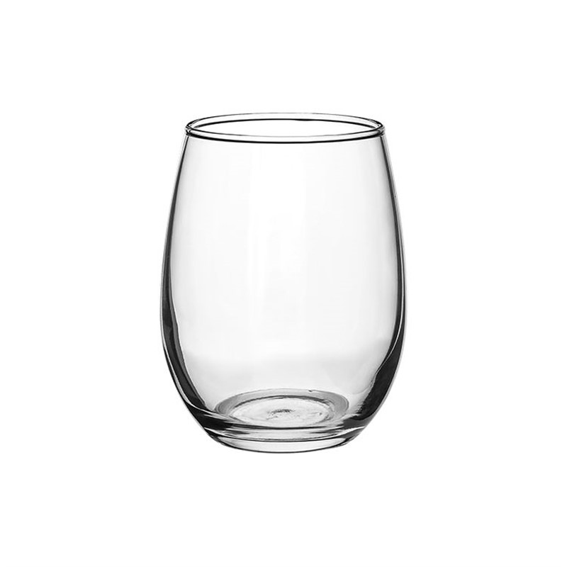 Glass clear wine glass in 9 ounces.