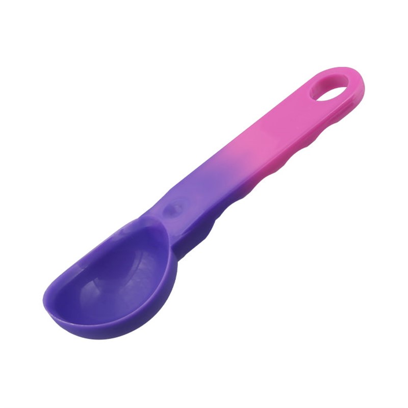 Plastic color changing ice cream scoop.