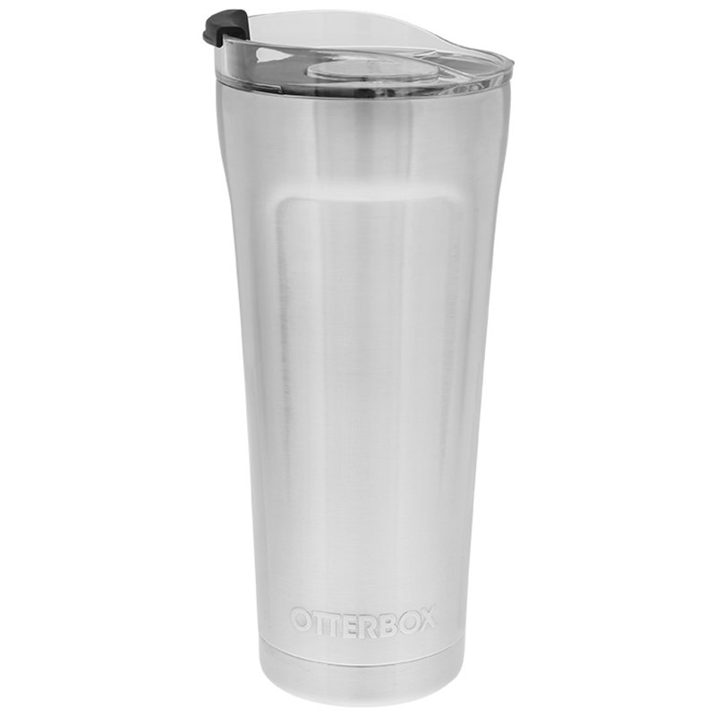 Stainless steel tumbler in 16 ounces.