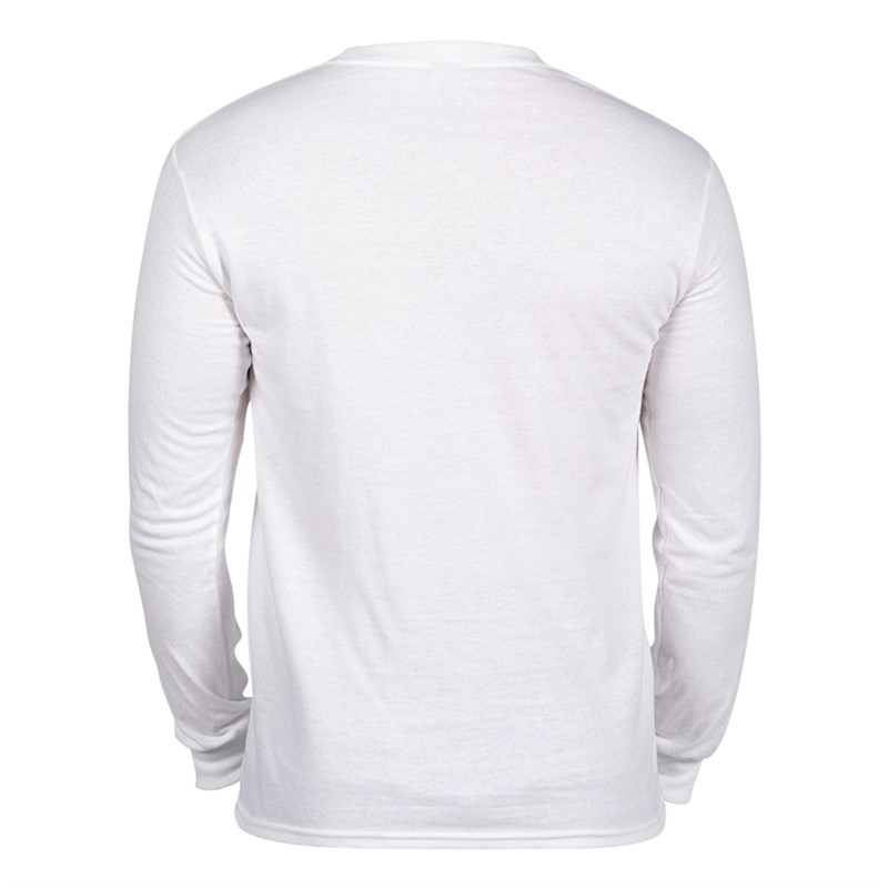 White Gildan® Heavy Cotton™ Long Sleeve T-Shirt-Full Color | Totally ...
