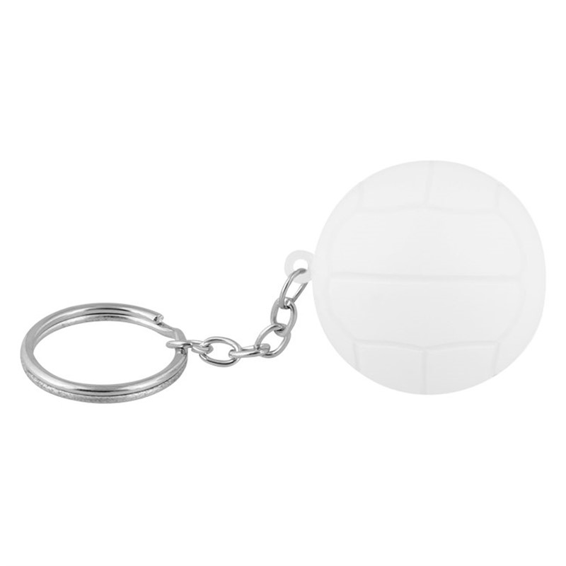Foam volleyball stress ball key ring.