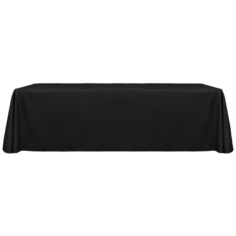 Blank 8 foot polyester table cover throw.