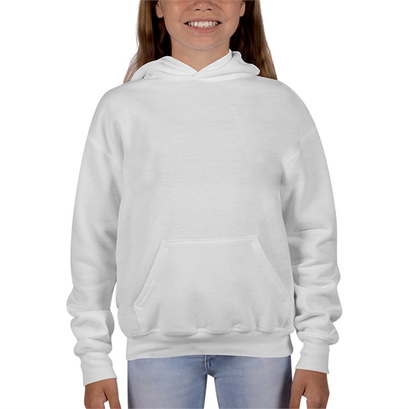 White Custom Pullover Sweatshirt