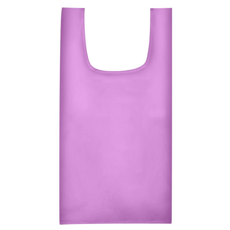 Polyester foldable printed t shirt bag.