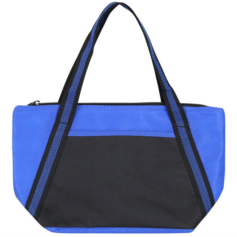 Polypropylene and polyester cooler tote blank.