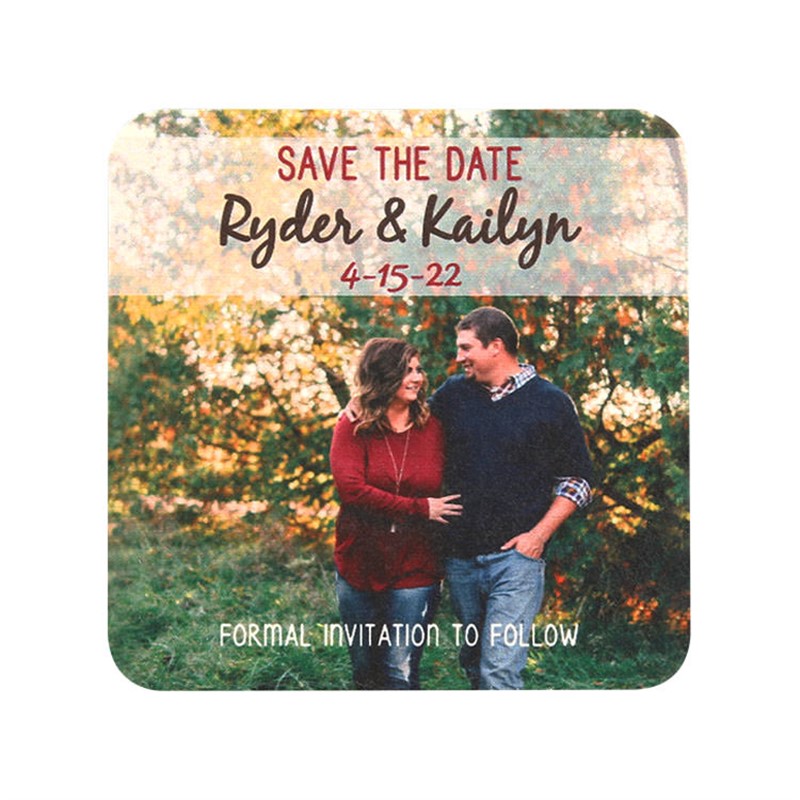 Photo Save the Date Coasters