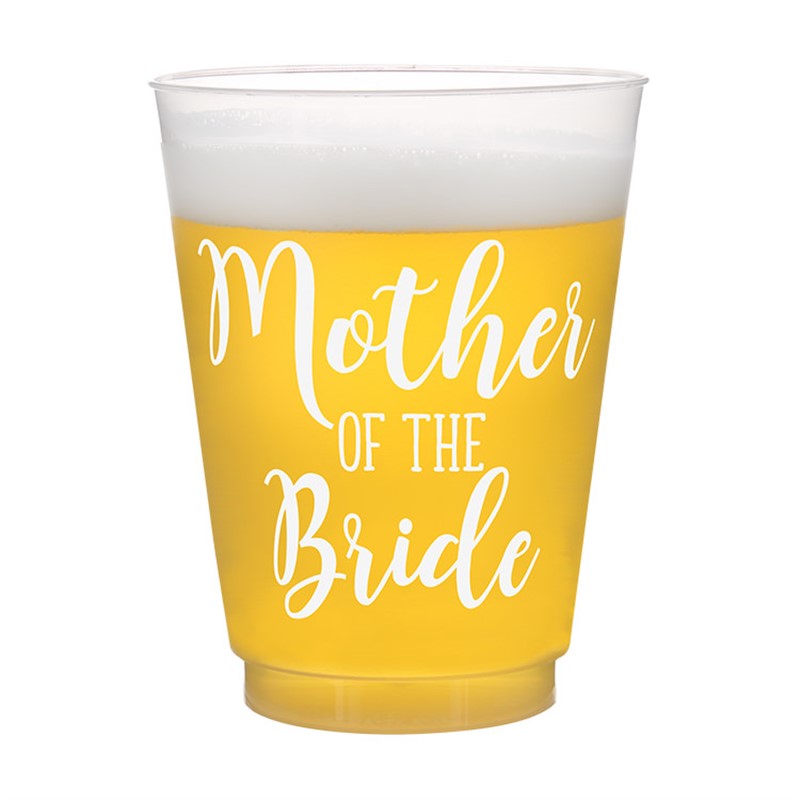 Mother of the Bride Frosted Wedding Party Cup