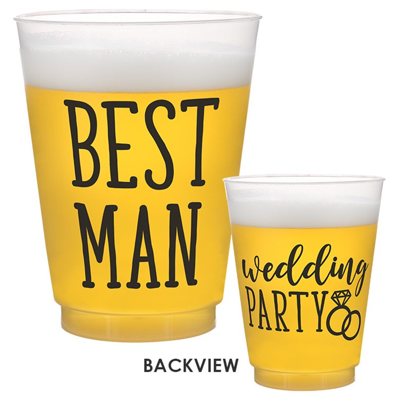 Best Man Frosted Wedding Party Cup