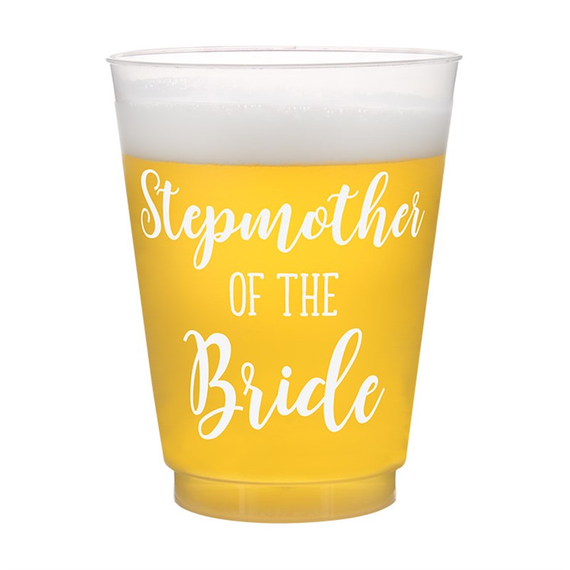 Stepmother of the Bride Frosted Wedding Party Cup
