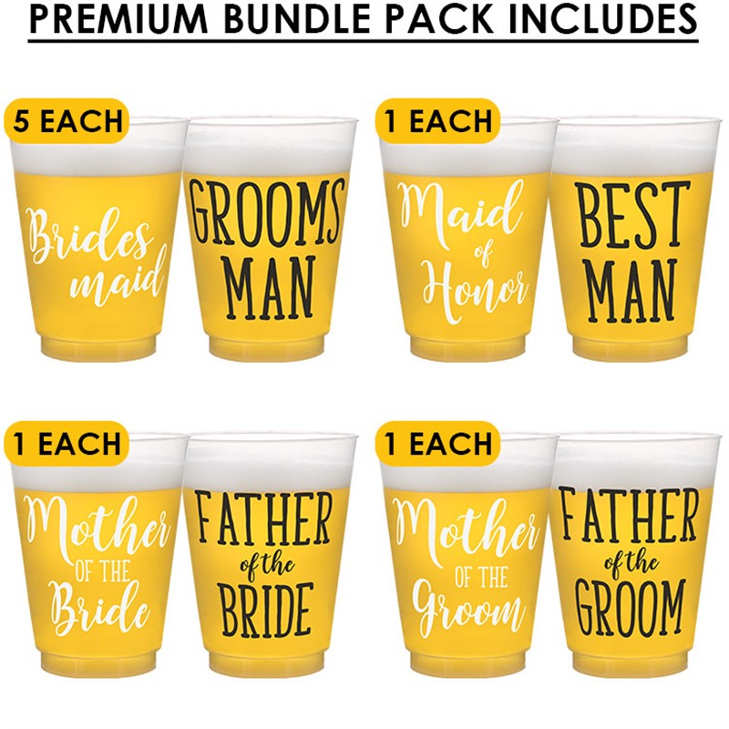 Premium Frosted Wedding Party Bundle